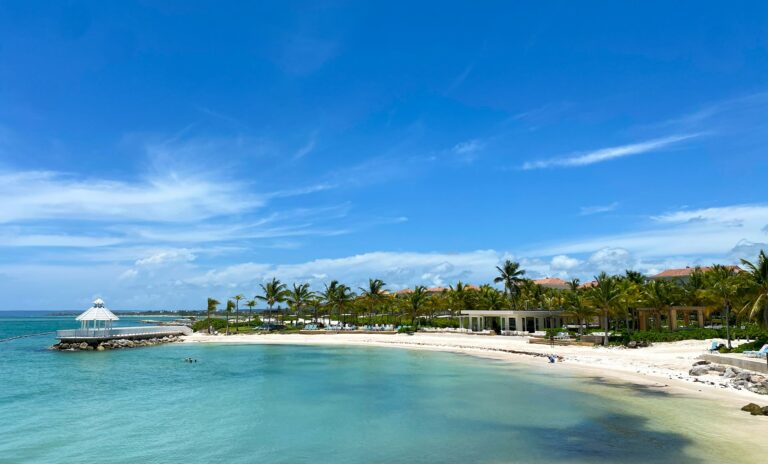 Playa con palmeras en Punta Cana